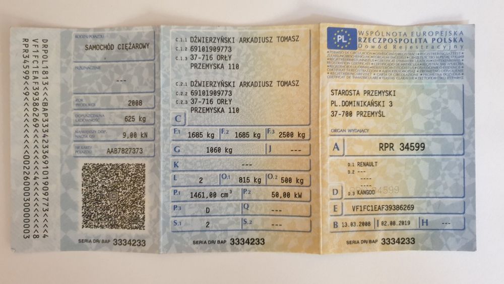 Renault Kongo, blaszak 2007