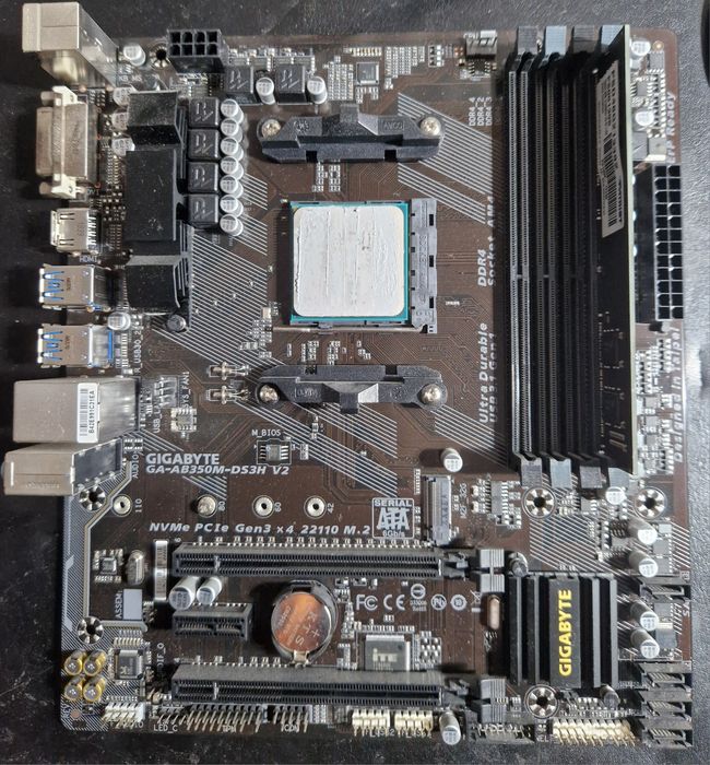 Zestaw płyta główna procesor ryzen 5 i ram 8gb