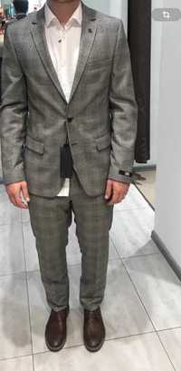 Мужской  костюм в клетку (пиджак, брюки) Karl Lagerfeld Оригинал
