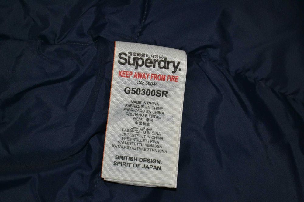Superdry S-M женская зимняя куртка пуховик аляска парка