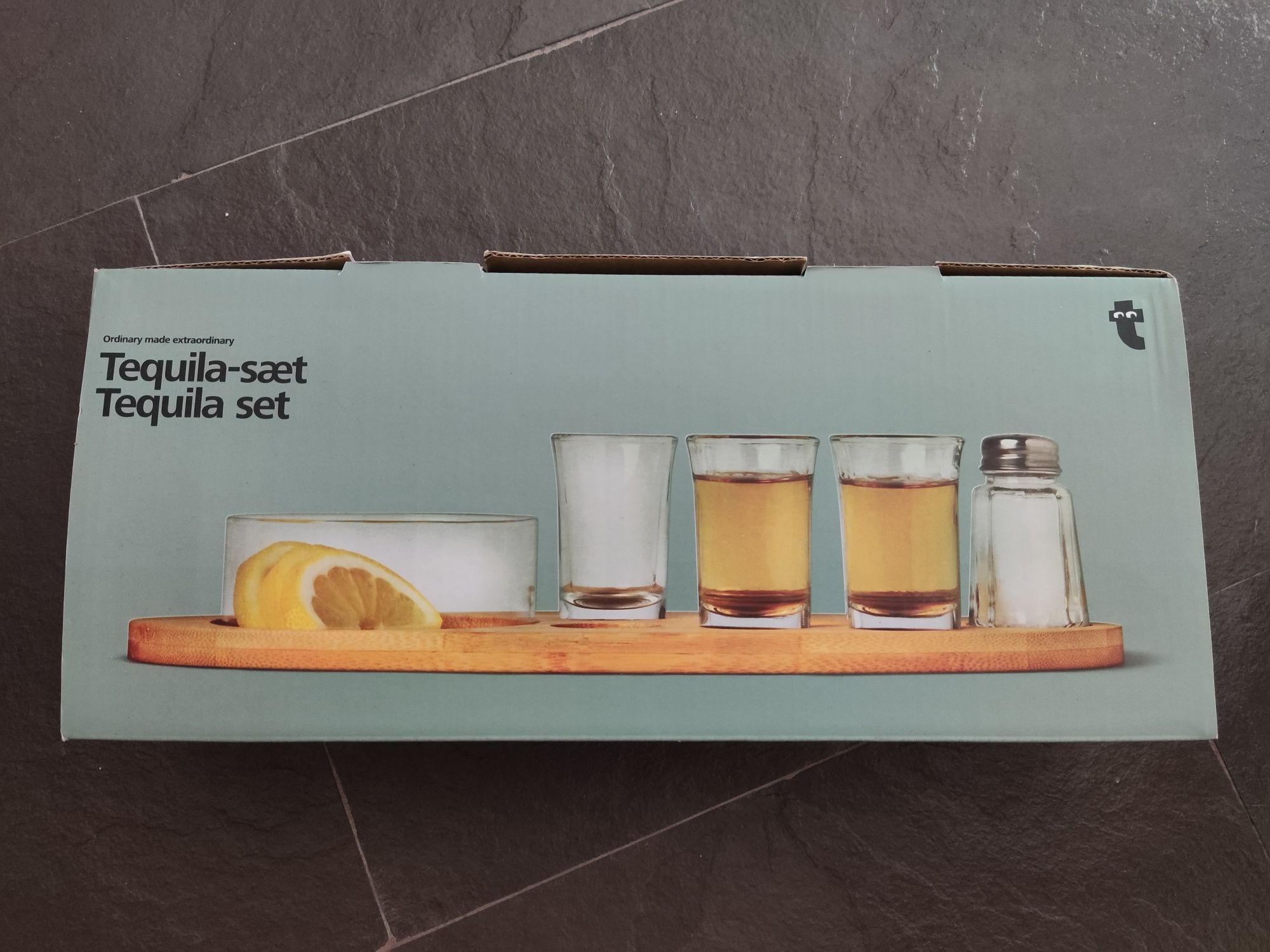 Tequila set (tabuleiro, copos, saleiro)