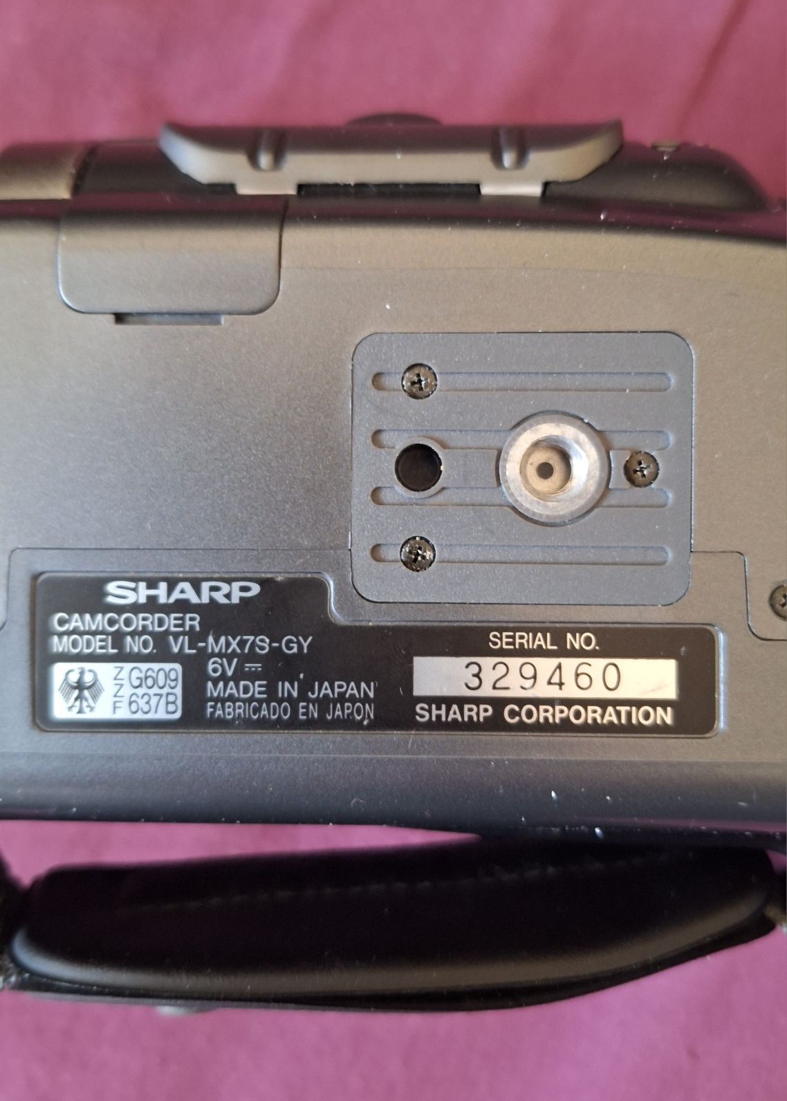 Kamera video SHARP VL-MX7  Dual Lens