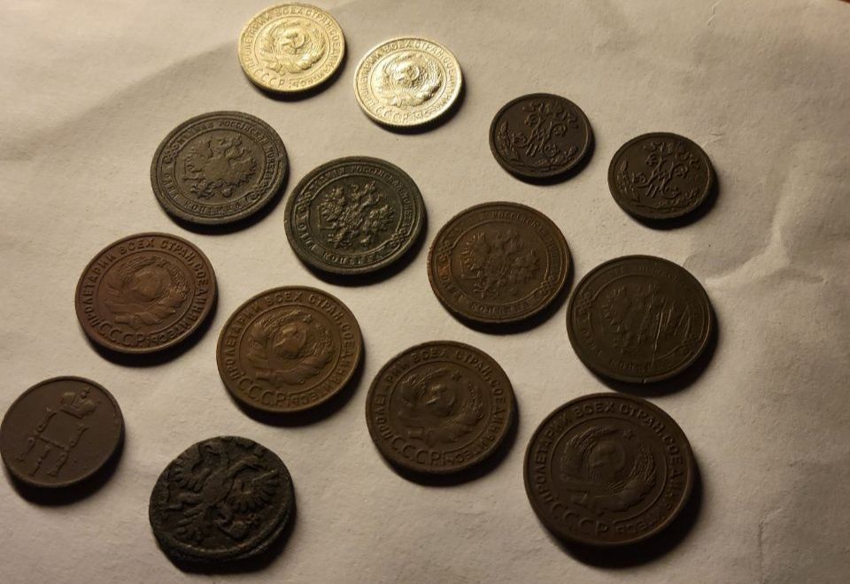 Старинные монеты в отличном состоянии