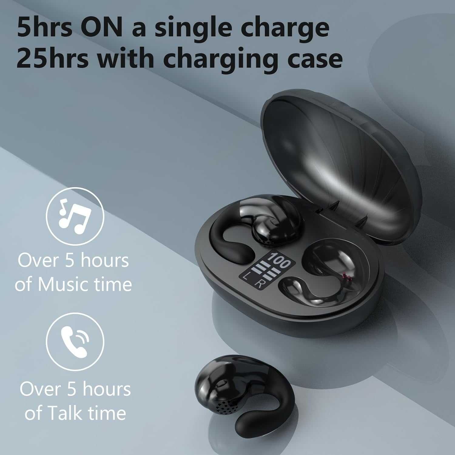 WPOW 2024 - Słuchawki bezprzewodowe Bluetooth 5.3