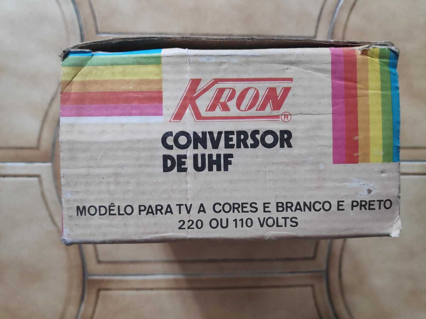 Conversor de UHF, da marca Kron