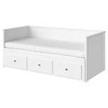 Łóżko - tapczanik Ikea Hemnes -rozkładane - 2 materace!