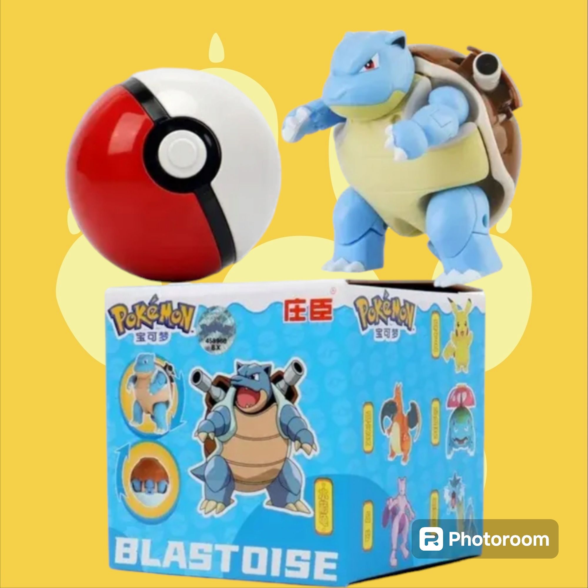 Super zestaw pokemon składana figurka oraz PokeBall