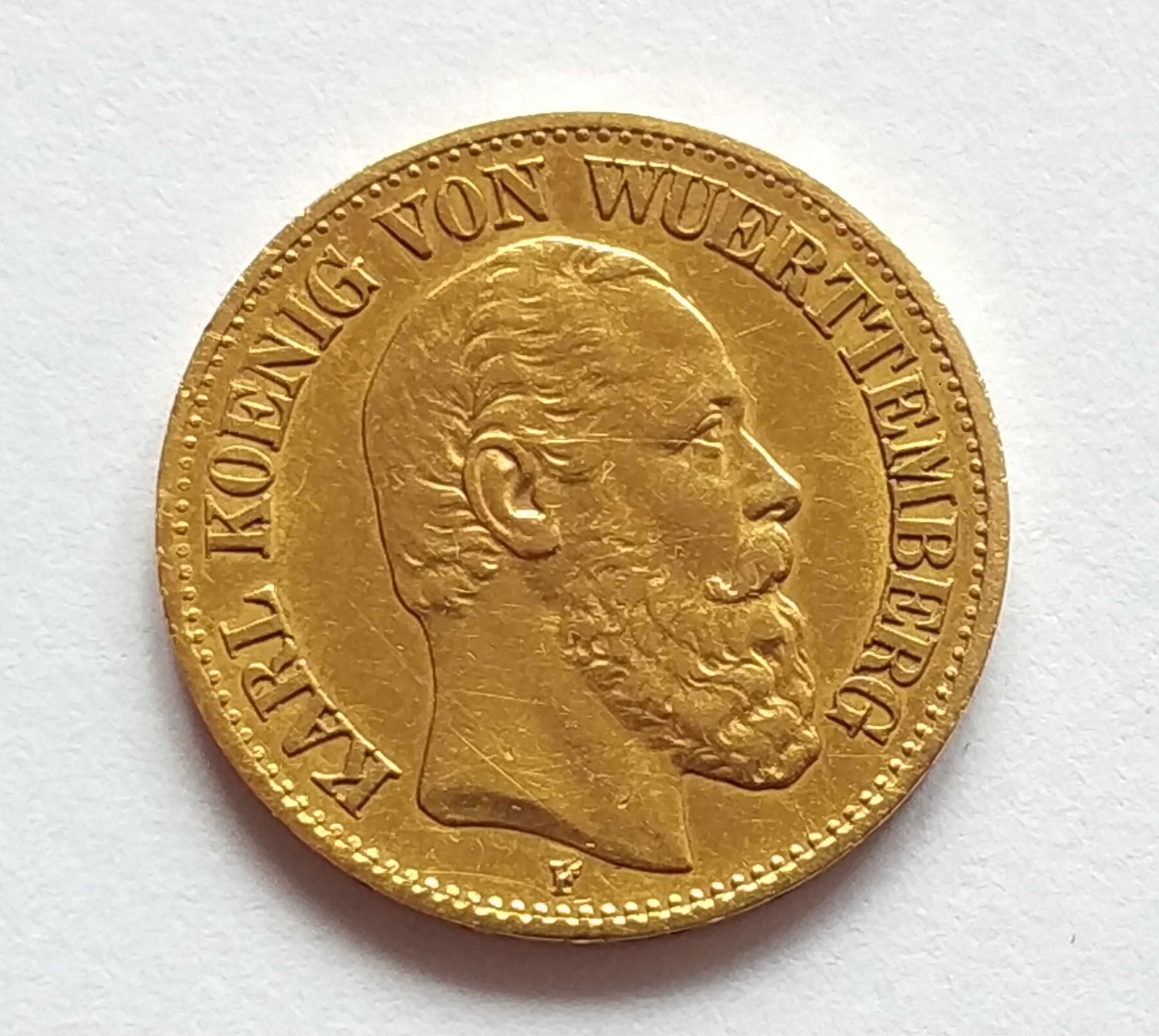 10 marek 1875 - Wirtembergia - rzadkość