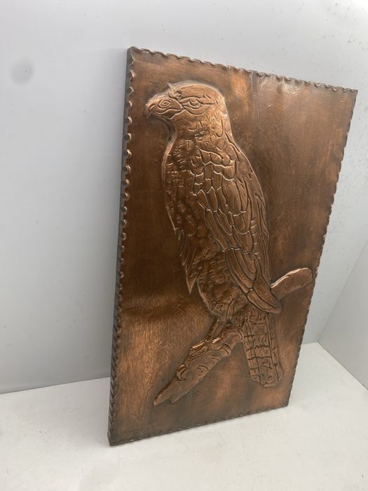 quadro em folha  de cobre
