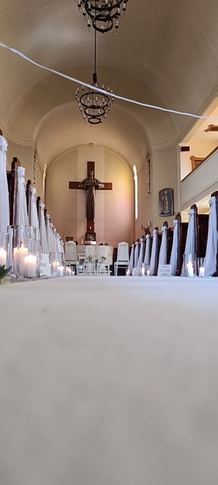 Świeczniki, konfetti, bańki mydlane, łuki kwiatowe, 5 ramienne świeczn