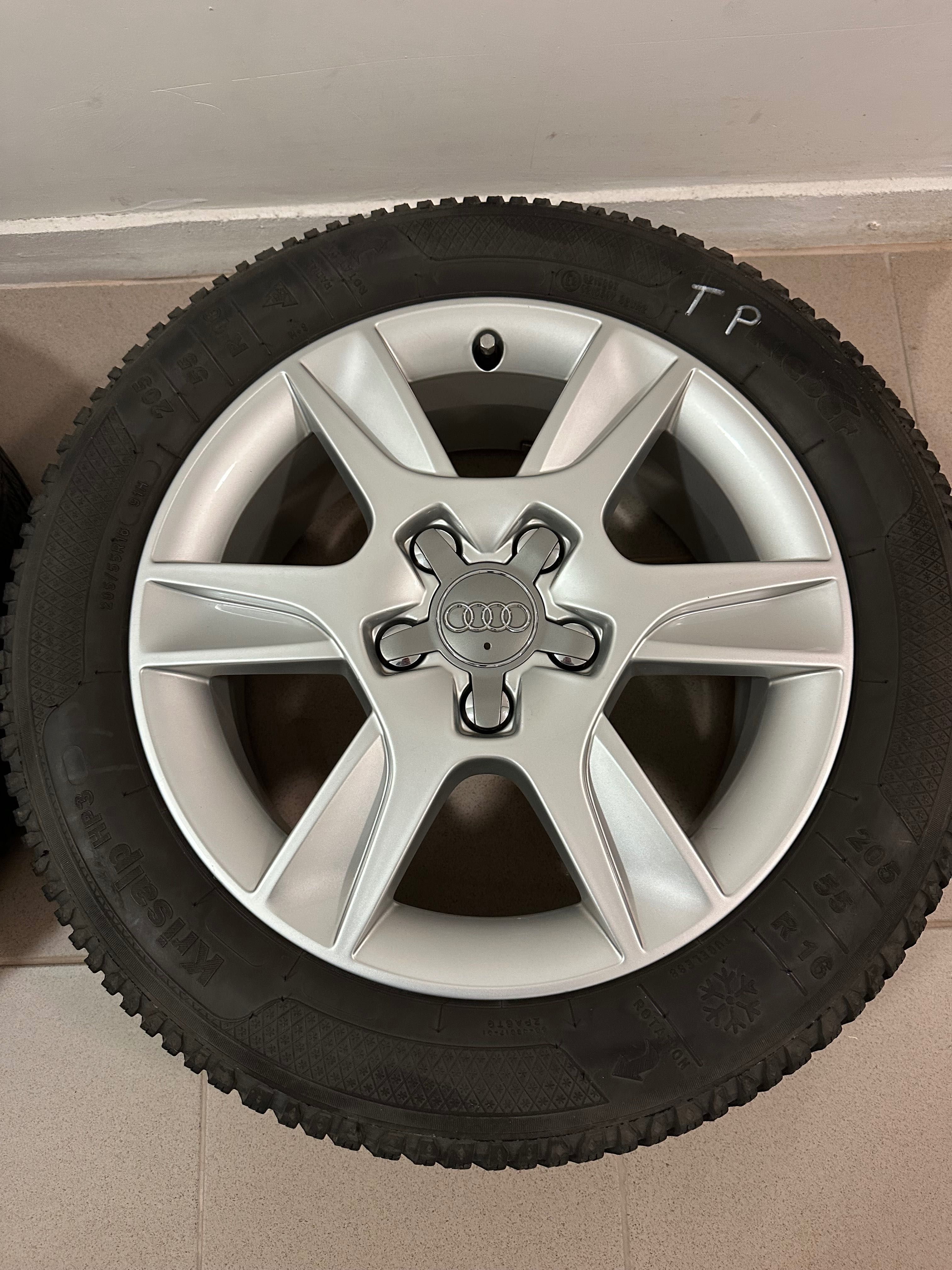 Oryginalne alufelgi z oponami do Audi A3 8P -16 cali
