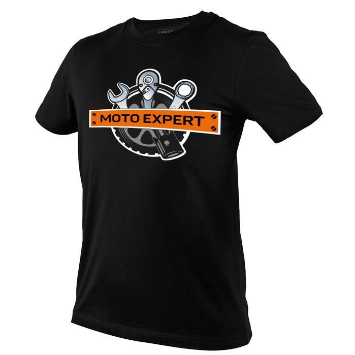 T-Shirt Z Nadrukiem, Moto Expert, Rozmiar L