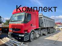 Renault Premium - тягач + причіп самоскид