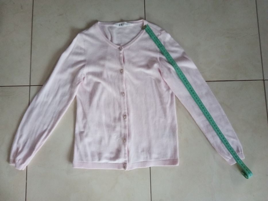 Sweterek HM różowy rozpinany