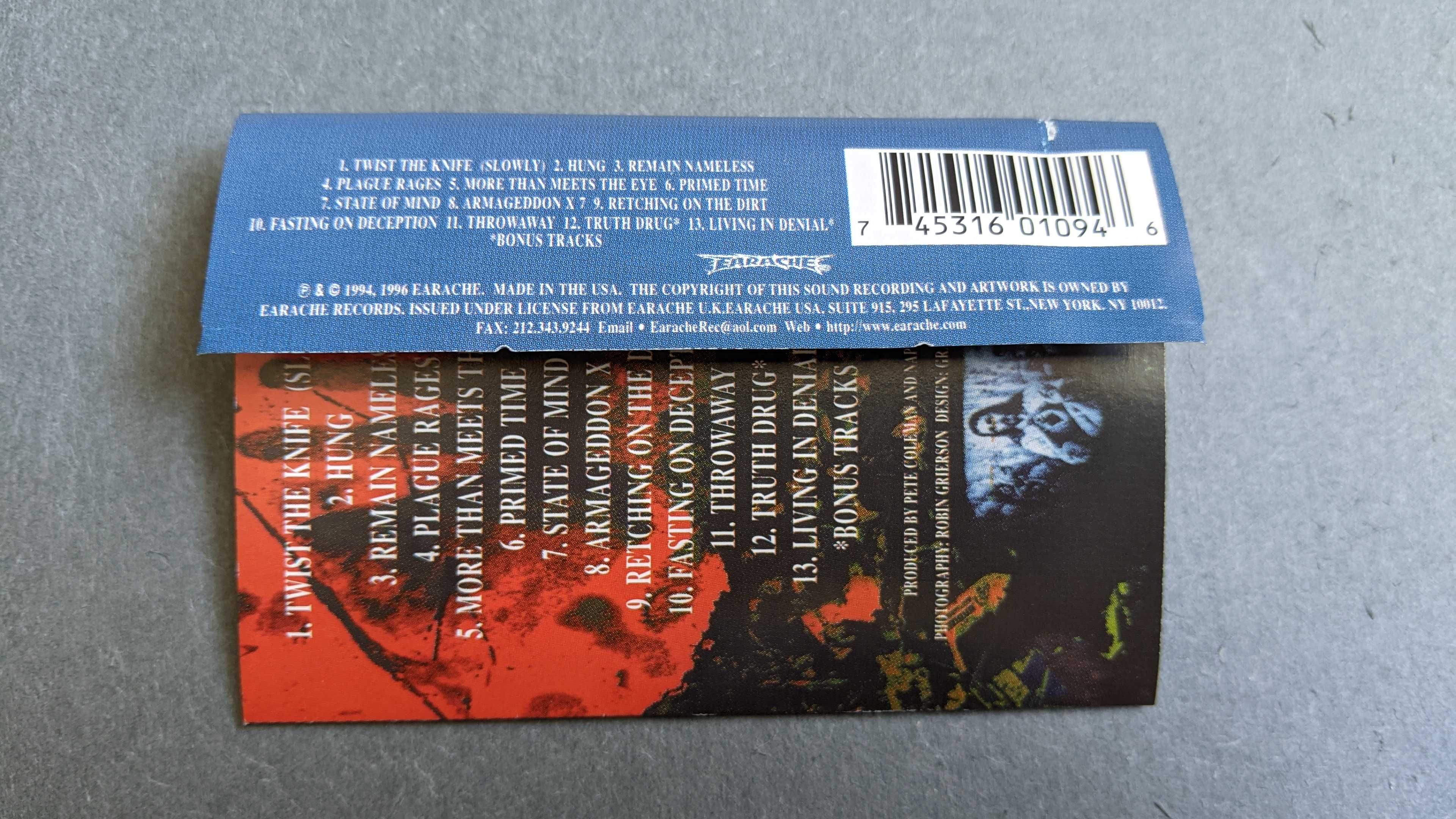 Napalm Death – Fear, Emptiness, Despair (Repress) аудіокасета