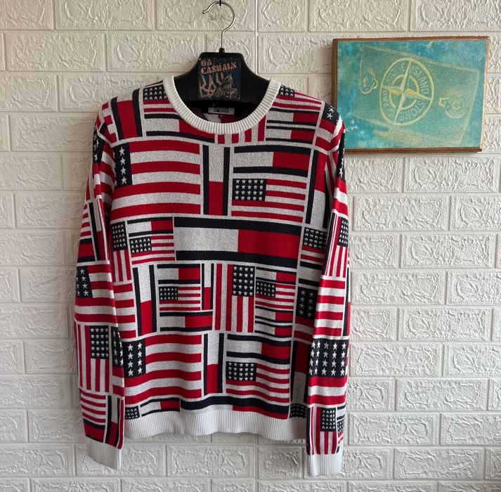 Светр Tommy Hilfiger Flag USA мультілого флаг США рМ-Л