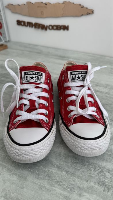 Кеди Converse червоні 37р. (6.5, стопа 23.5)