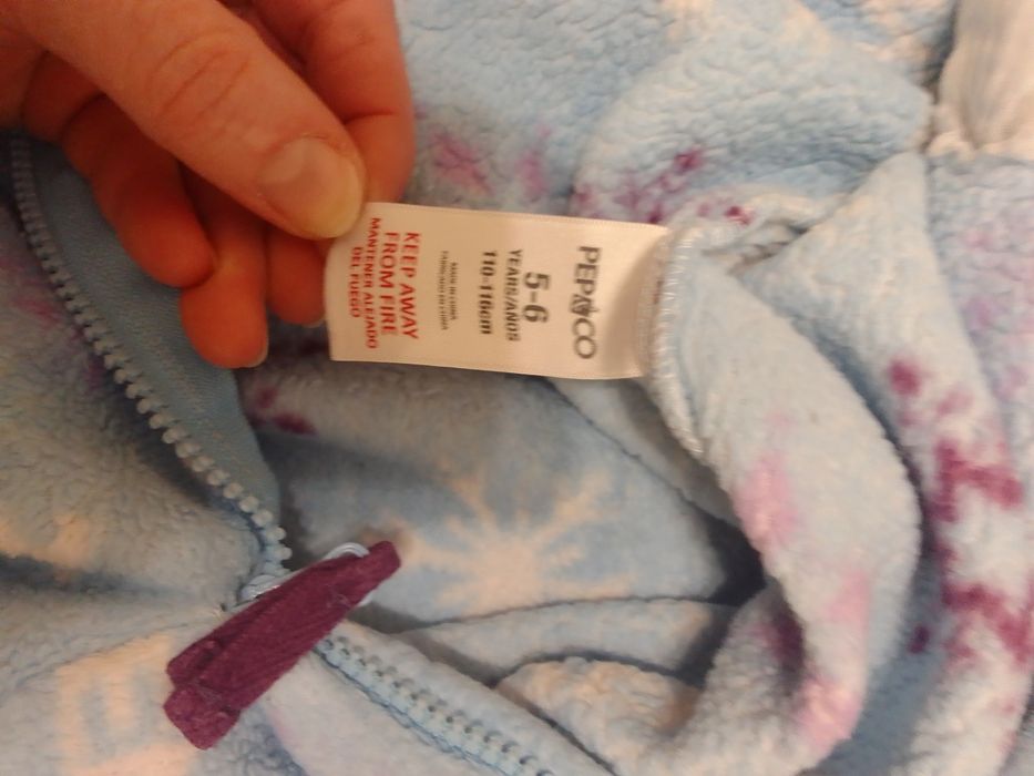 Kombinezon polarowy dziewczynka 110/116