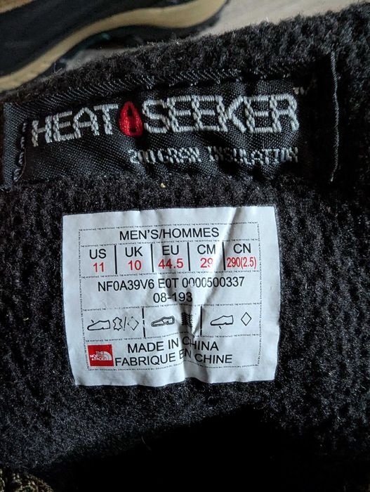 Зимние ботинки б/у The North Face Chilkat III замш размер 44-45 29 см