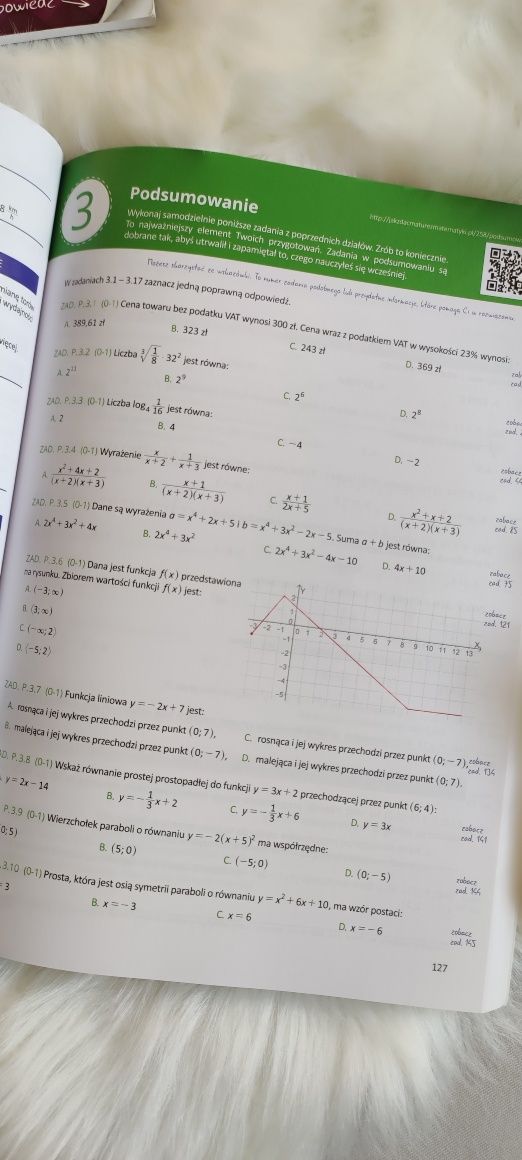 Zestaw Jak zdać maturę z matematyki ? Poziom podstawowy