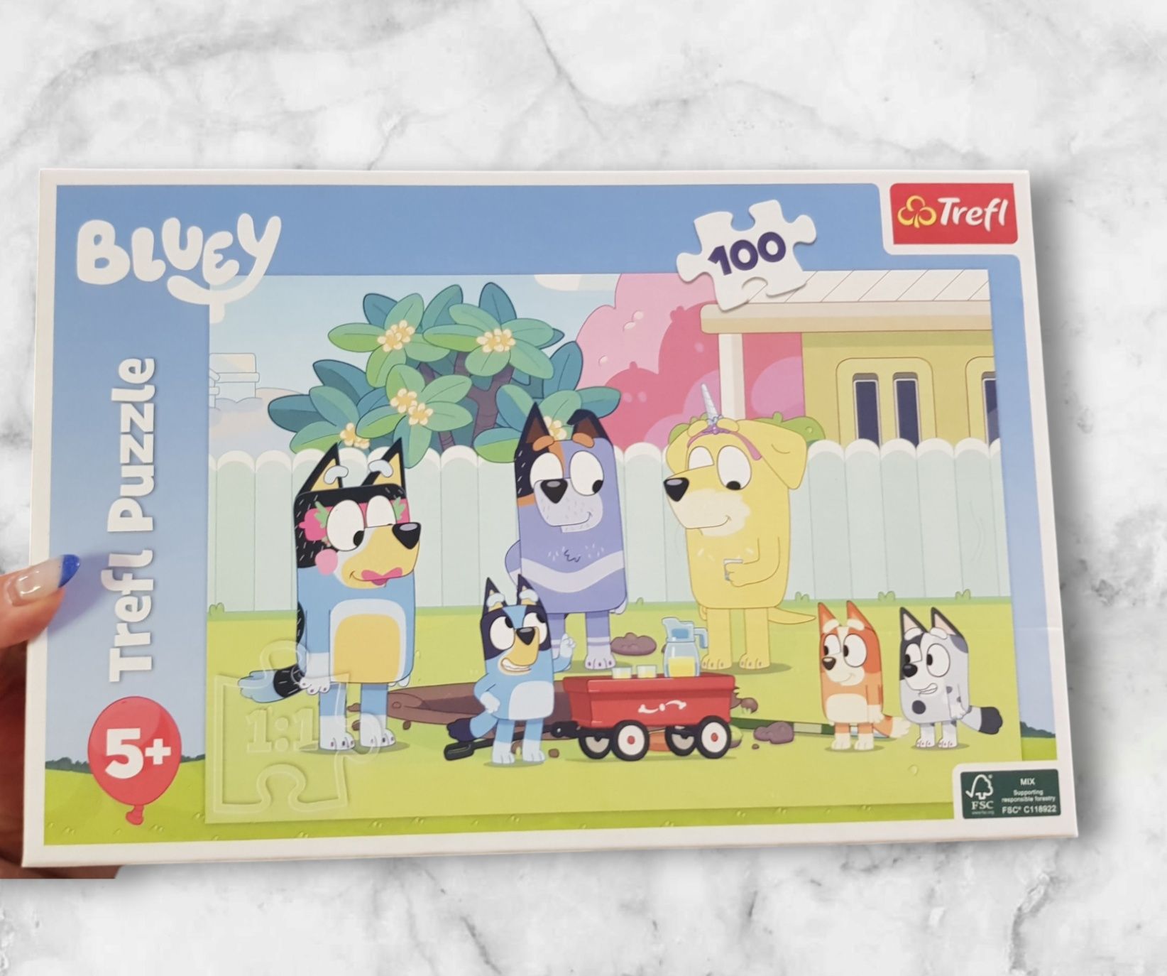 Nowe puzzle 100 Bluey dla dzieci