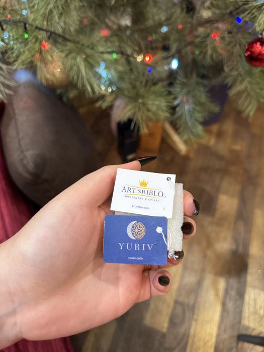 Продам набір ювелірних прикрас сережки та обручка зі срібла з позолото