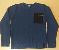 Sweter militarny GRANATOWY MORSKI 8-9 lat, r.134
rozmiar: 134