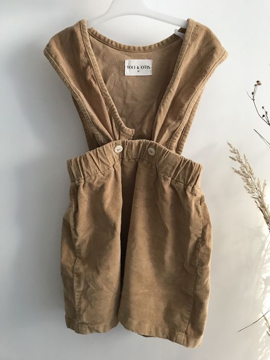 Sztruksowa sukienka ogrodniczka spodniczka boho Yoli&Otis 5 lat