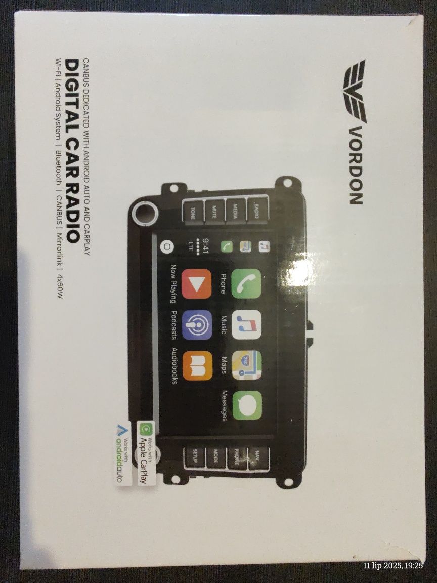 Radio samochodowe Vordon VW-910 | Android, CarPlay, Bluetooth