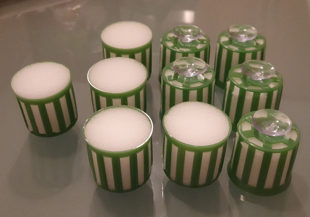 Vaso com ventosas para interior de aquário