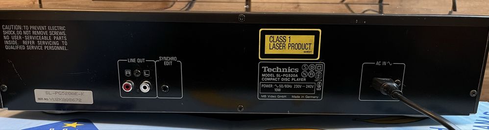 Technics CD SL-PG520A