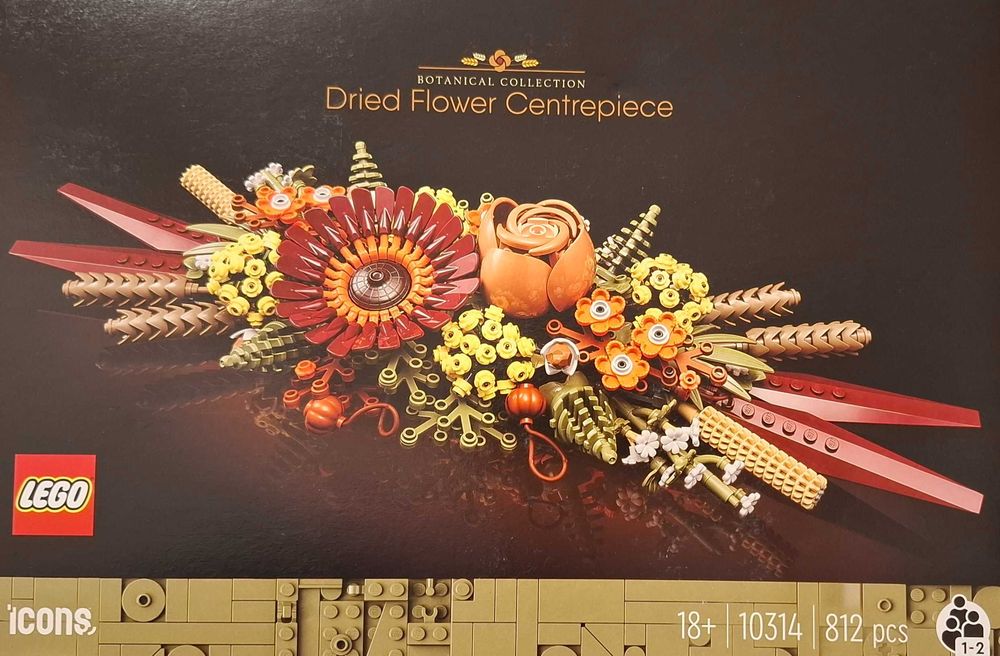 LEGO 10314 suszone kwiaty, stroik, UNIKATOWE- zakończona produkcja