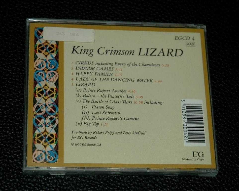 KING CRIMSON - Lizard. 1987 EG.