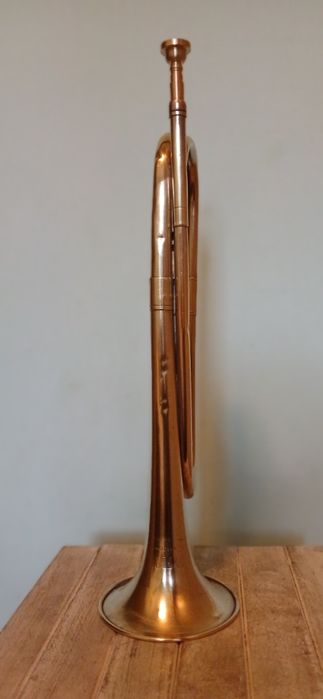 Mosiężna trąbka sygnalowa - myśliwska