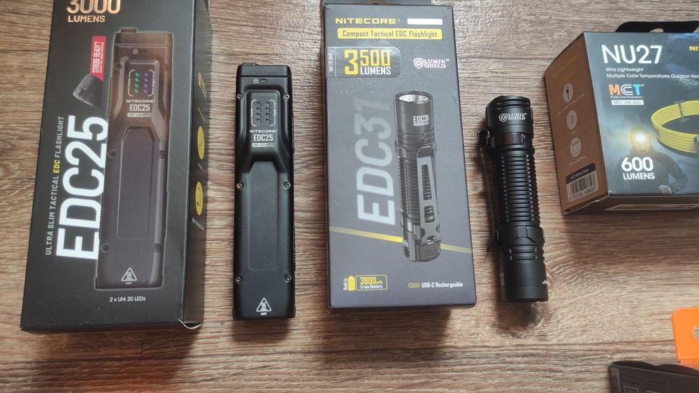 Фонари Nitecore, Wurkkos, Fenix