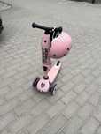 Hulajnoga i kask Scott and Ride Rozowy