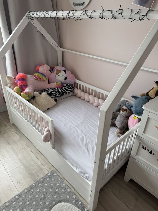 Łóżko łóżeczko domek FLORI Luletto 160x90 funkcja spania szuflada