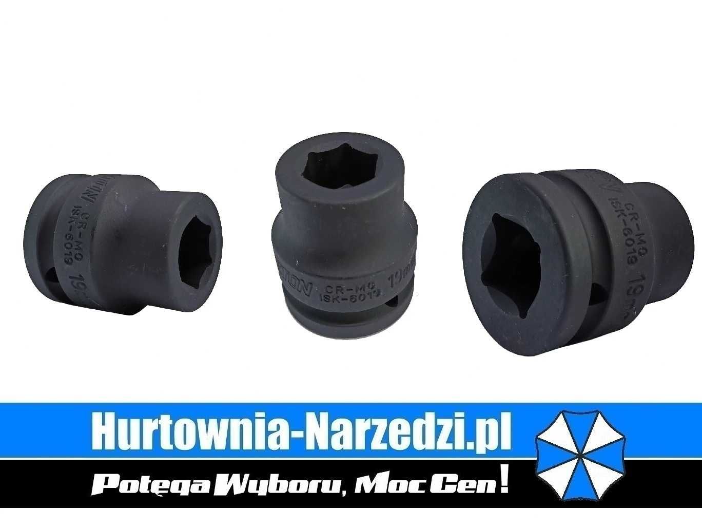 Nasadka 19 mm 3/4" Cr-Mo 6-kątna Udarowa HONITON H6019 19mm