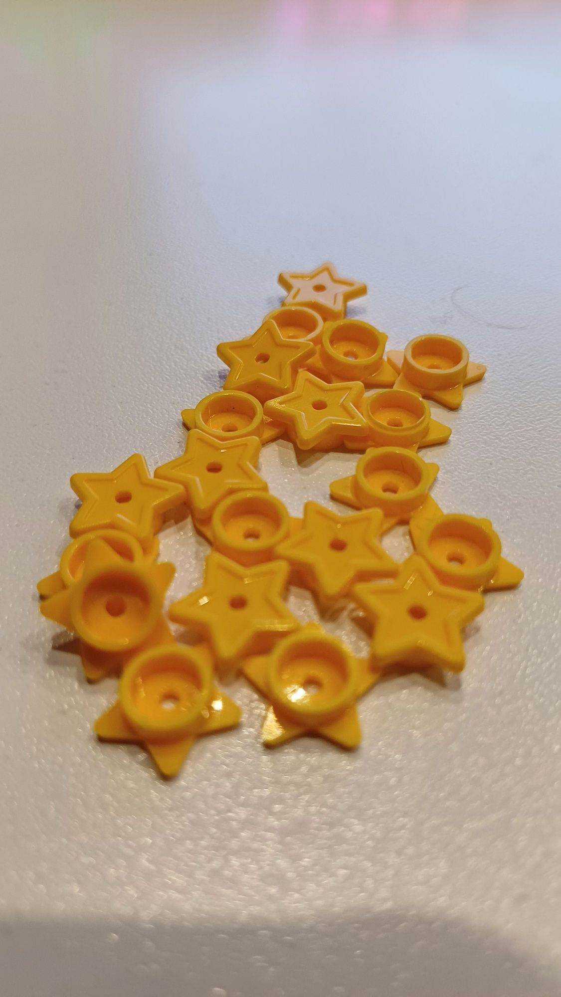 Żółta gwiazdka LEGO 10 sztuk