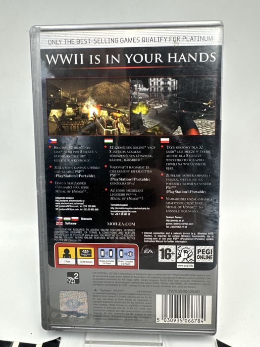 Medal Of Honor Heroes 2 PSP Gwarancja