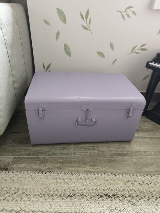 Mala de arrumação em aço lilás