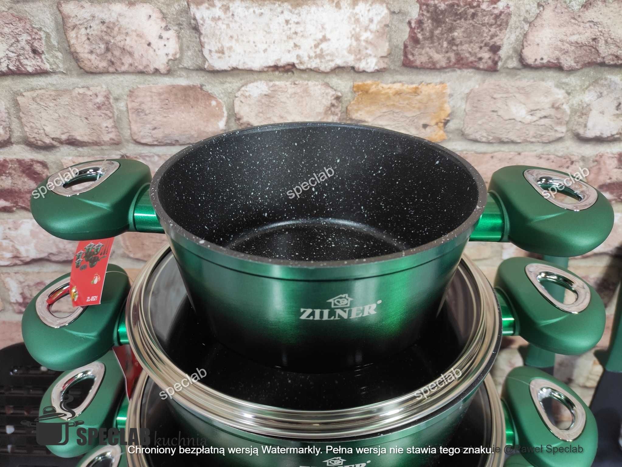 Zestaw garnków Zilner ZL-8521. Gaz, indukcja, zmywarka