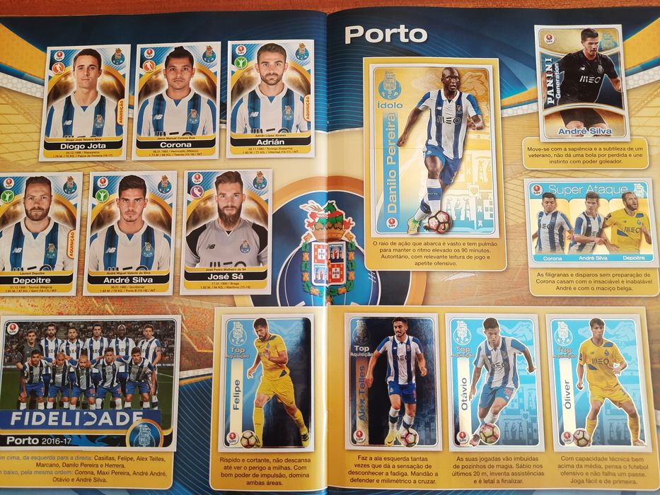 Caderneta cromos futebol 16/17