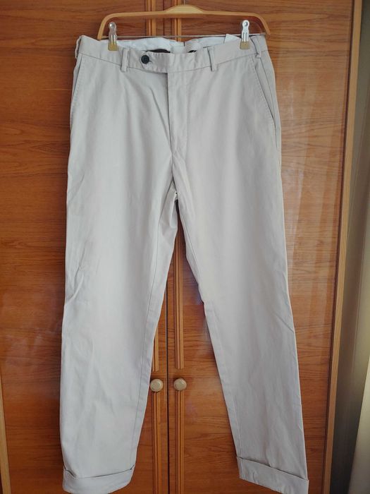 Чоловічі брюки штани кремові бежеві на кожен день