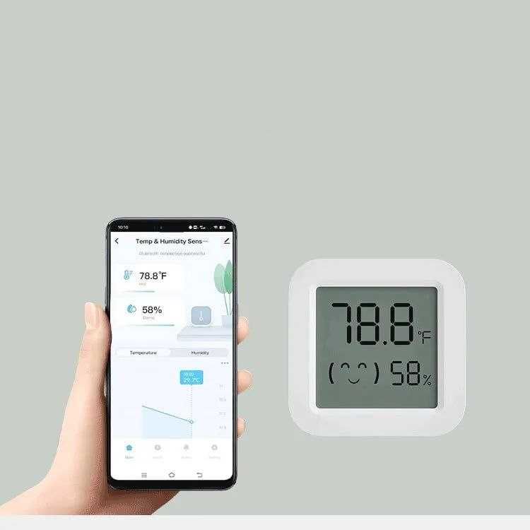 Termometr i higrometr Bluetooth mini Smart Life biały