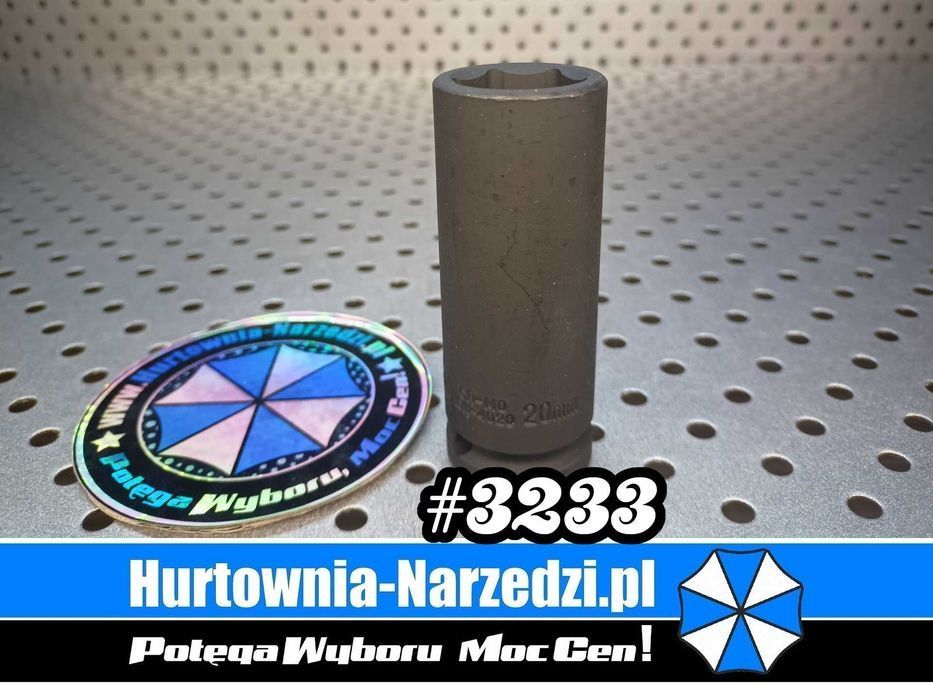 Nasadka długa Udarowa 20mm 1/2" klucz 20mm nasadka długa 20mm