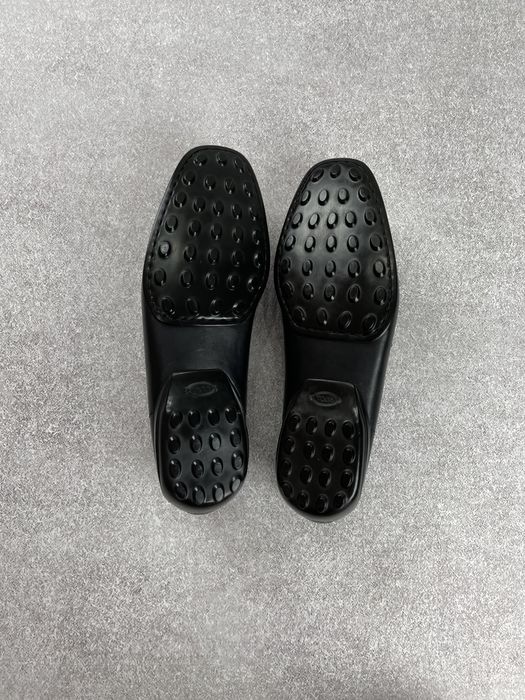 Tods black leather loafers men’s чоловічі туфлі лофери оригінал