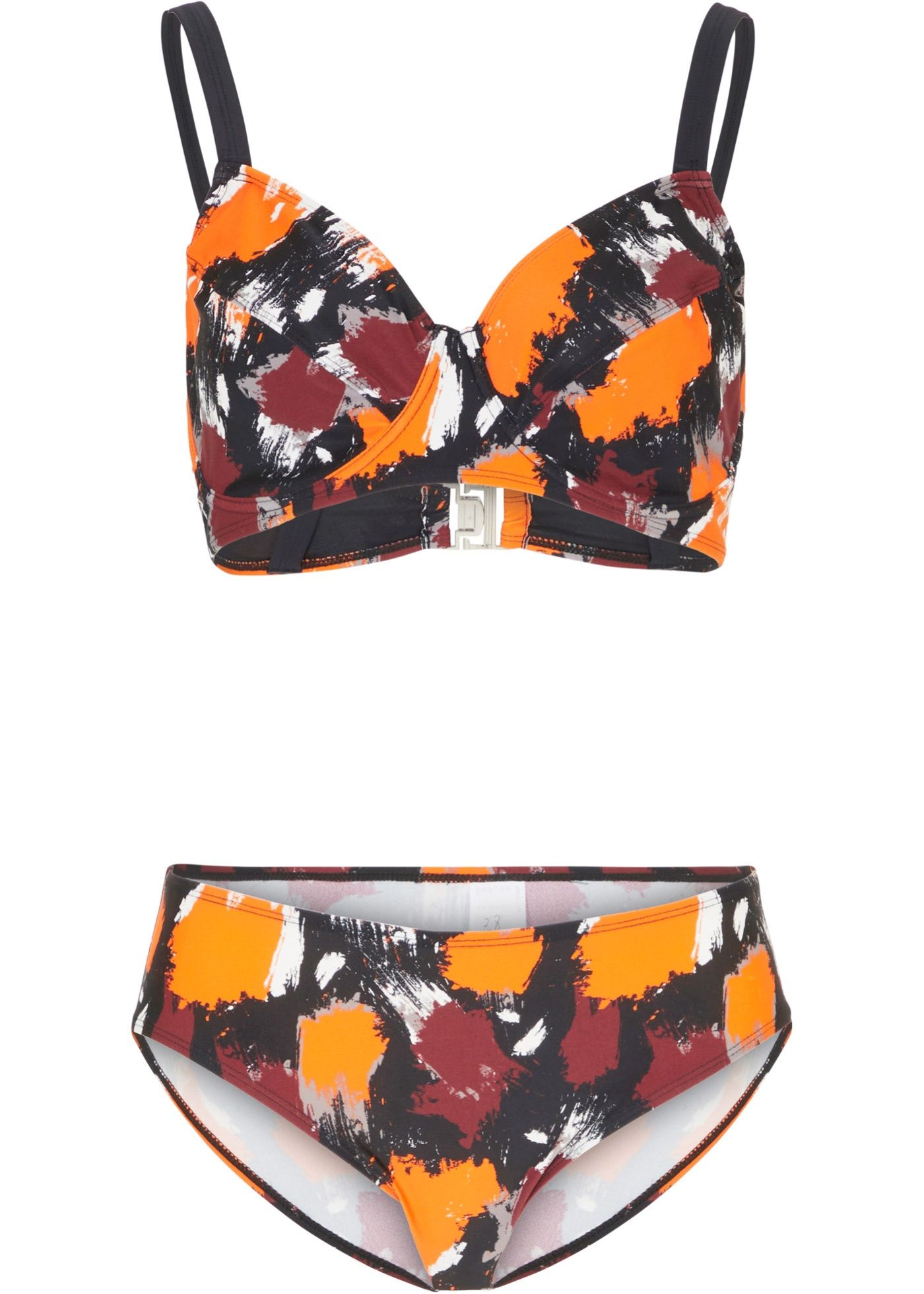 B.P.C bikini miękkie na fiszbinach kolorowe we wzory r.48 (95E)
