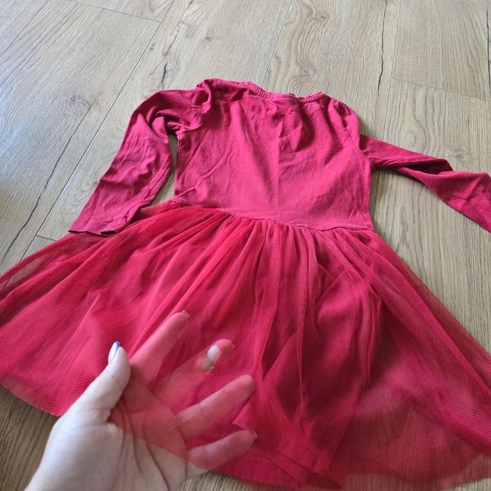 Sukienka kappalah 98 104 bawełna cotton długi rękaw sesja święta