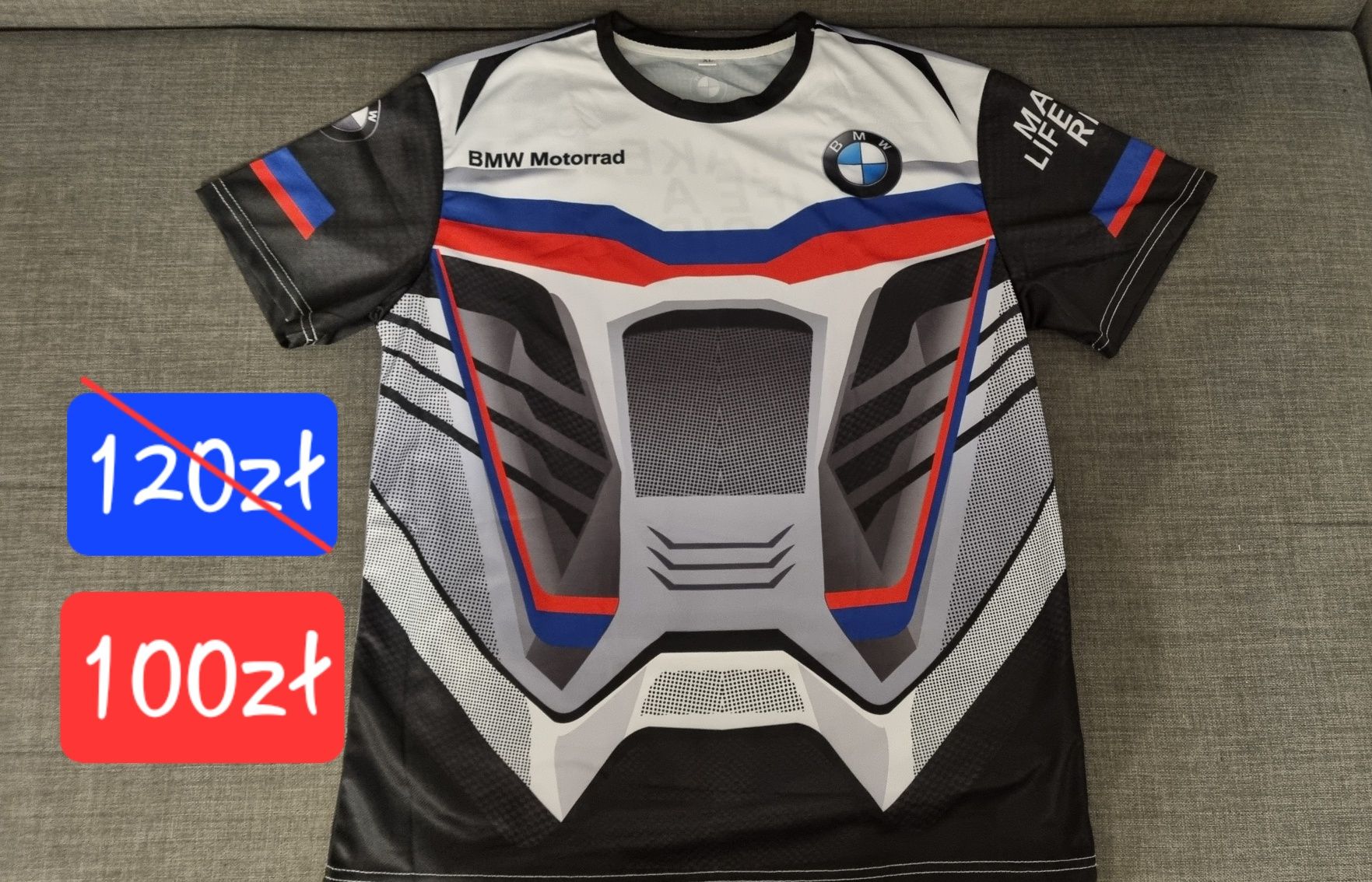 Koszulka motocyklowa BMW Motorrad XL termoaktywna szybkoschnąca